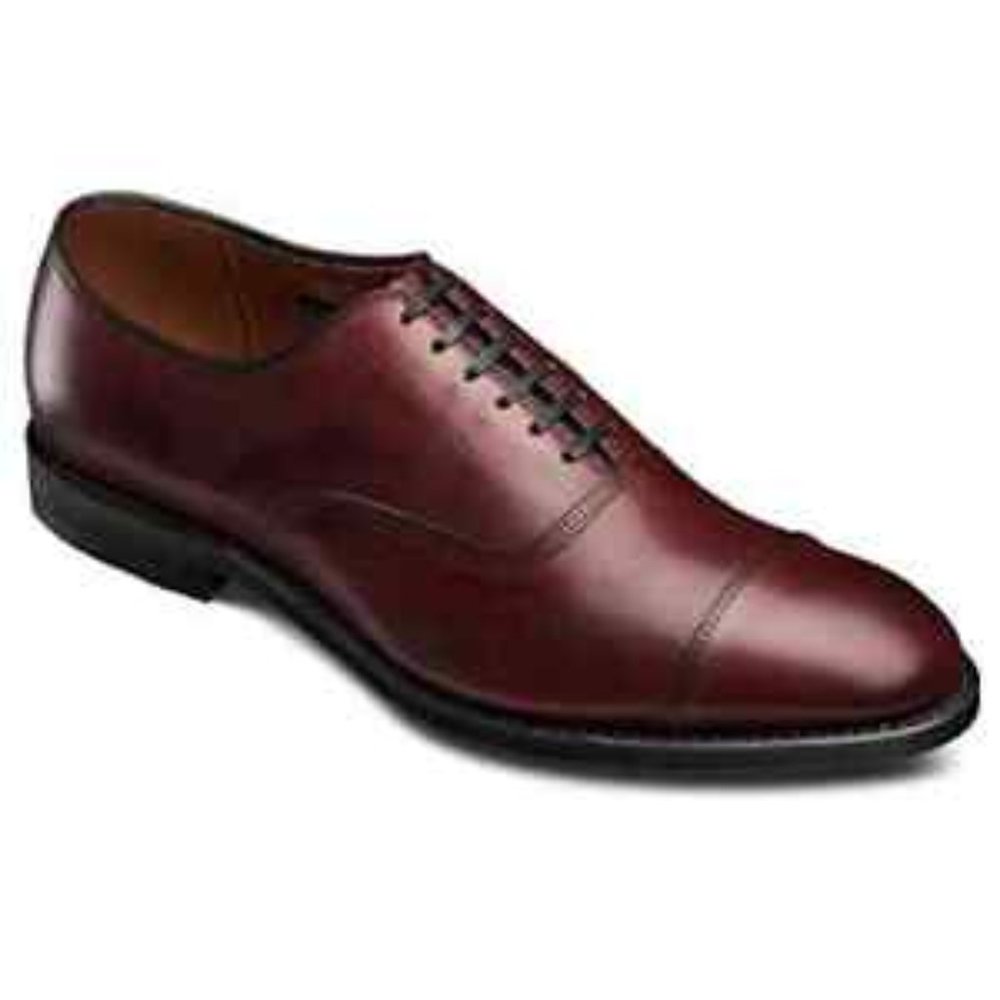 New! Allen Edmonds Park Avenue Cap-toe Oxford Dress Shoe Brown 7.5 D 5609 DD300